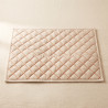 Quilted Cotton Crate Mat with a diamond-quilted brushed cotton top