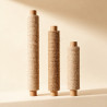 Oak & Sisal Scratching Posts: three sisal rope posts in three heights with solid oak ends